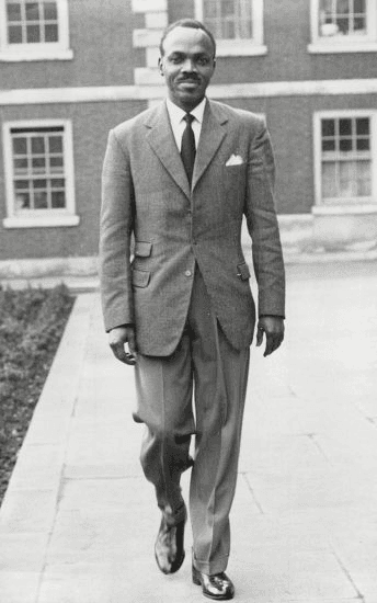 Full-body portrait of E. R. Braithwaite