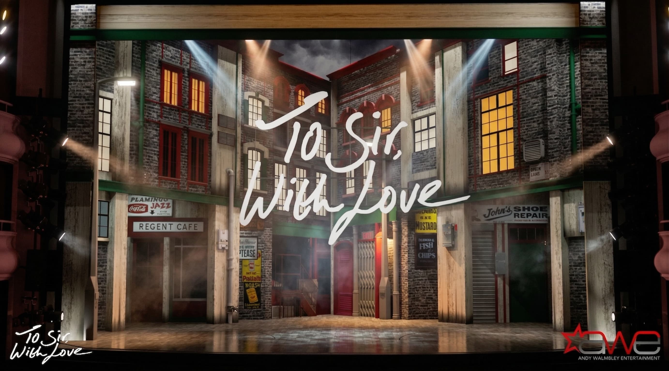 Scenic production render for To Sir, With Love